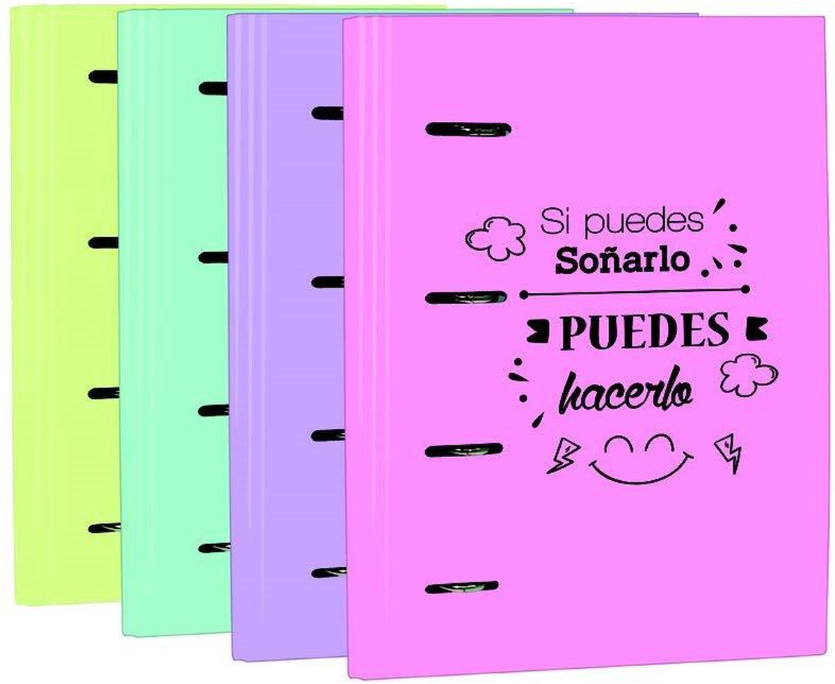 Mariola Carpeta Anillas Frase Colores Fluorescentes Expositor Uds