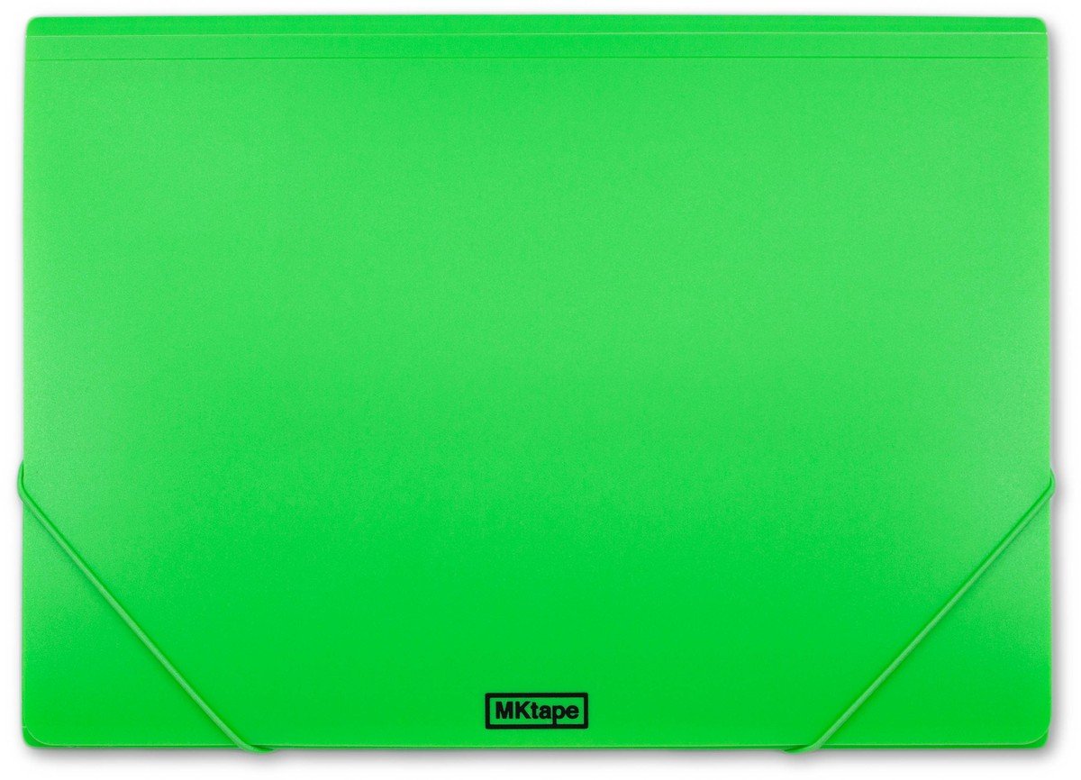 Carpeta Folio Polipropileno Gomas Y Solapas Verde Neon